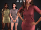 Sims 4 — LIZBETH top by ali1 — Wool Polo Shirt