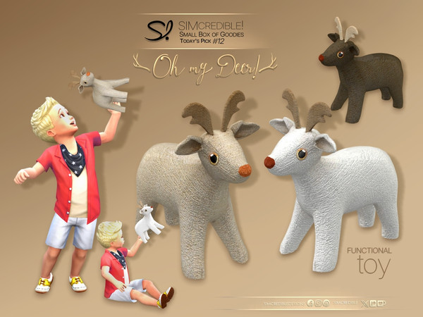 Sims 4 — Oh My Deer Toy by SIMcredible! — It's SIMcredible! Small box of goodies #12 - Your lovely source for living