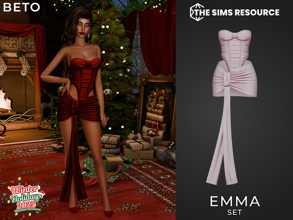 Sims 4 — By Beto - Emma (Body) by Beto_ae0 — Sexy and elegant outfit to celebrate the new year at a party, enjoy!