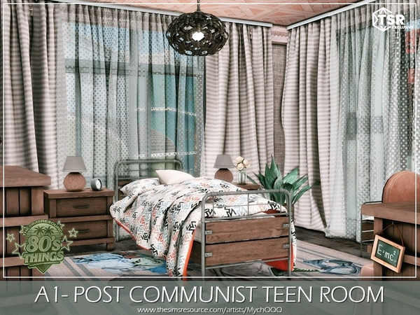 Sims 4 — A1-Post Communist Teen Room by MychQQQ — Value: $ 11,344