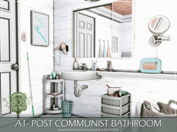 Sims 4 — A1-Post Communist Bathroom by MychQQQ — Value: $ 5,374