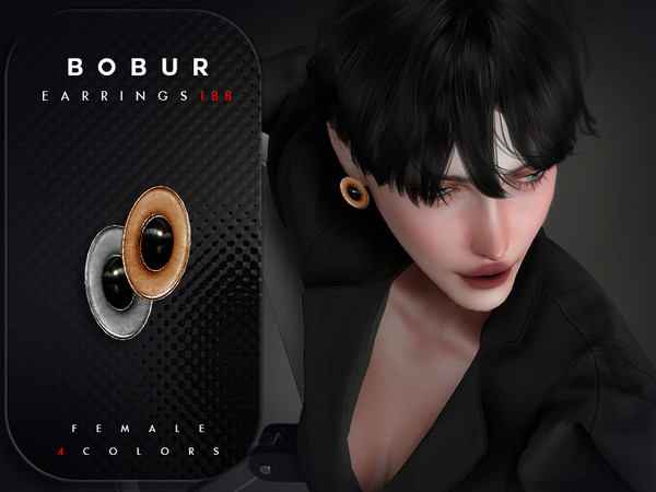 Sims 4 — Vintage Stud Earrings by Bobur2 — Please, before writing where I can download this hair, please take a look at