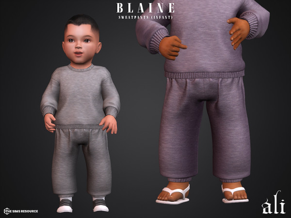 Sims 4 — BLAINE sweatpants (infant) by ali1 — Casual Sweatpants