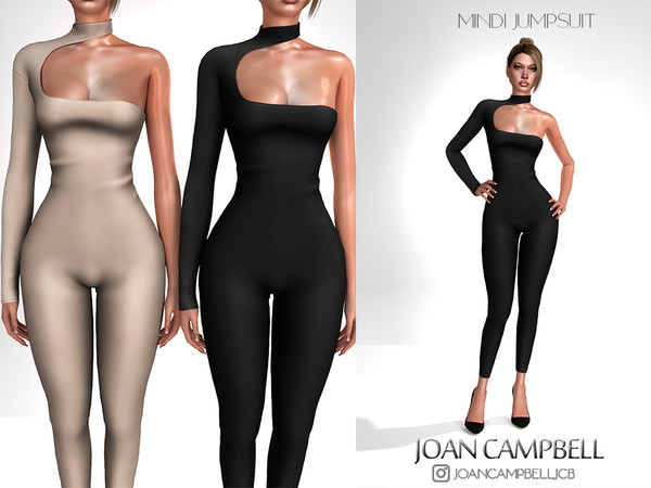 Sims 4 — MINDI JUMPSUIT by Joan_Campbell_Beauty_ — 13 swatches Custom thumbnail Original mesh
