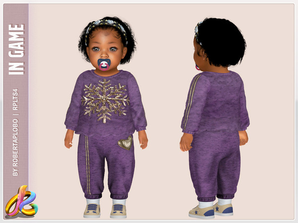 Sims 4 — RPLts4 Bottom 331 v2 - Infant by RobertaPLobo — Holiday Set with Snowflake and Sparkly Heart - 331 v2
