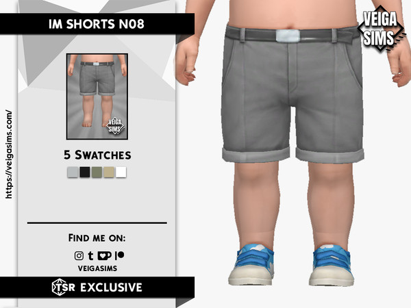 Sims 4 — IM SHORTS N08 by David_Mtv2 — New mesh;