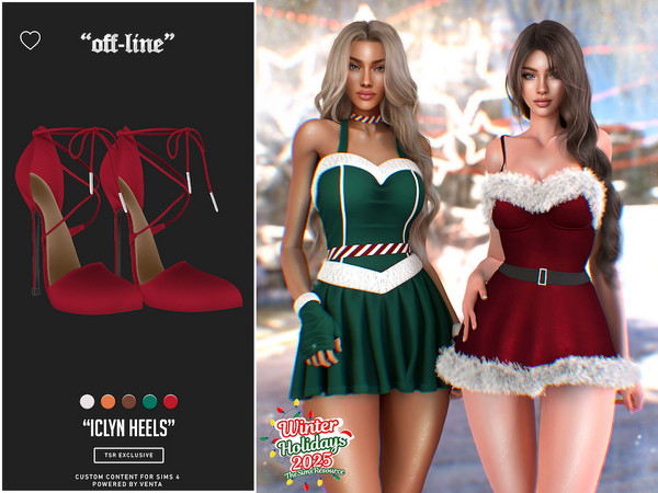 Sims 4 — Off-Line - Iclyn Heels by VentaStudio — Iclyn Dress