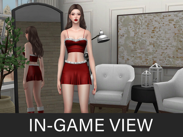 Sims 4 — By Beto - Holly (Top) by Beto_ae0 — A cute and festive outfit, enjoy it!