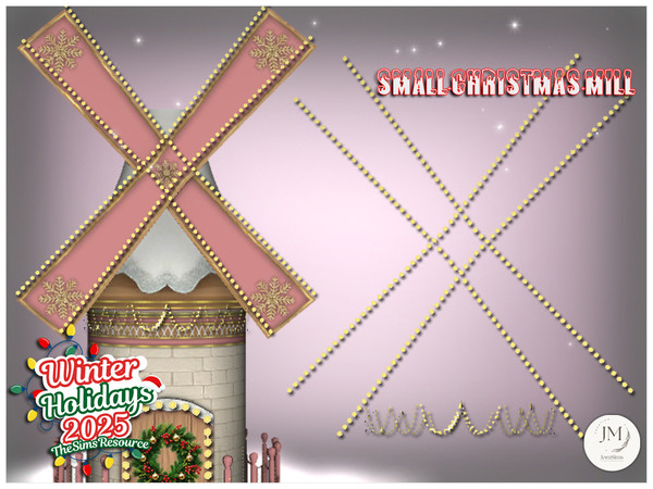 Sims 4 — jomsims WinterHolidays2025 small Christmas mill light for mill1 by jomsims — WinterHolidays2025 Small Christmas
