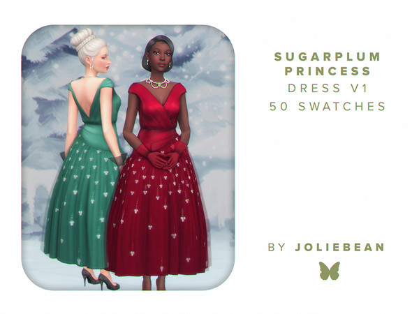 Sims 4 — Sugarplum Princess Dress v1 by Joliebean — - BGC