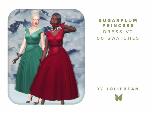 Sims 4 — Sugarplum Princess Dress v2 by Joliebean — - BGC