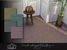Sims 4 — Pearls Accent Wallpaper floor set by Emerald — Create luxurious wall in your home with these pearls accent
