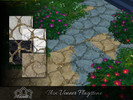 Sims 4 — Thin Veneer Flagstone by Emerald — Flagstone is usually used for paving or walkways and patios.