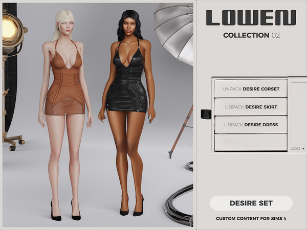 Sims 4 — LOWEN - Desire Skirt by VentaStudio — LOWEN Collection 02 is now exclusively available on TSR! Desire Dress