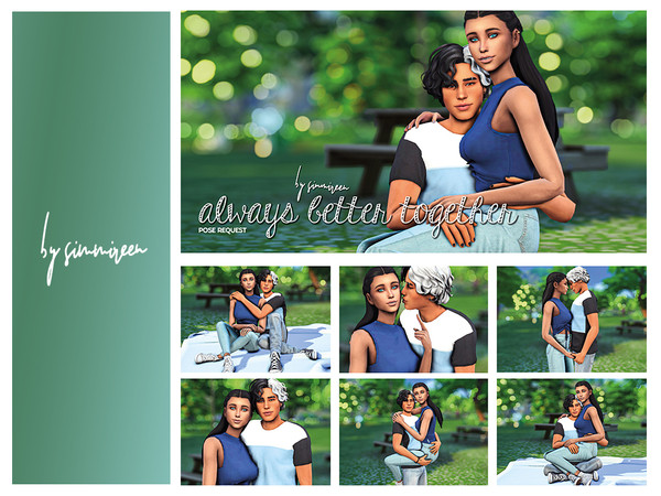 Sims 4 — [simmireen] always better together by simmireen — A few lovely couple portrait poses for your sweet (teenage)