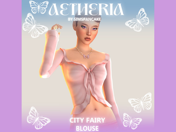 Sims 4 — simspancake_Butterflies_Jeans.package by simspancake_cc — Give your sims a new look inspired by the Winx series