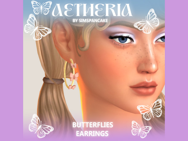 Sims 4 — simspancake_Butterflies_Necklace.package by simspancake_cc — Give your sims a new look inspired by the Winx