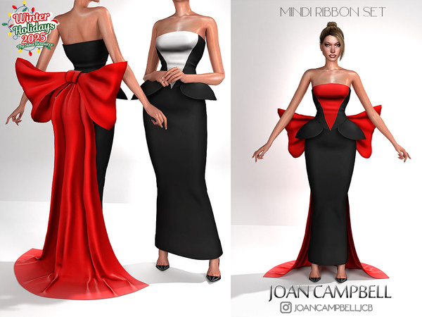 Sims 4 — MINDI RIBBON ACC by Joan_Campbell_Beauty_ — INCLUDES: RIBBON HAT CATEGORY (11 SWATCHES)