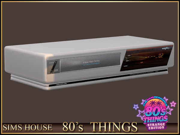 Sims 4 — Sims House VCR | 80's Things by Sims_House — 80's Things