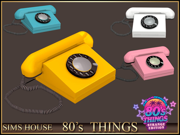 Sims 4 — Sims House RETRO TELEPHONE | 80's Things by Sims_House — 80's Things