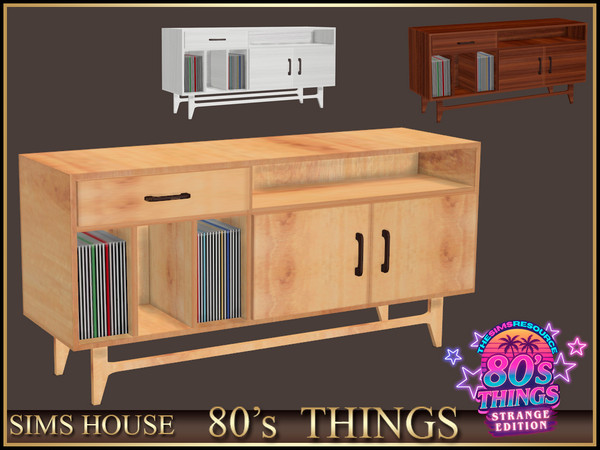 Sims 4 — Sims House Vinyl Record Stand | 80's Things by Sims_House — 80's Things