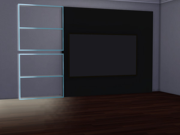 Sims 4 — Monarch TV-Unit & Desk by FirstR2 — Monarch TV-Unit & Desk feature a modern design with clean lines and