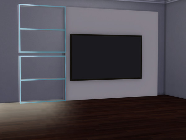 Sims 4 — Monarch TV Unit by FirstR2 — Monarch TV-Unit & Desk feature a modern design with clean lines and refined