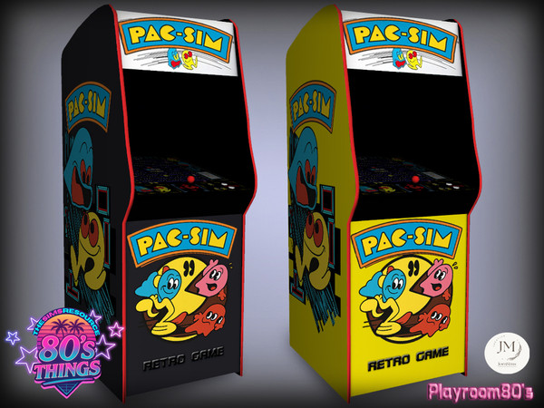 Sims 4 — Jomsims playroom 80s things deco arcasimi by jomsims — Step into an ultra stylish retro playroom inspired by the