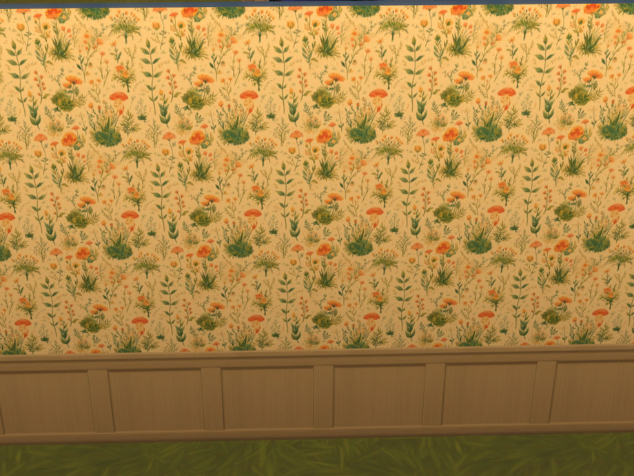 The Sims Resource | Cottage Core Wallpaper Set 1