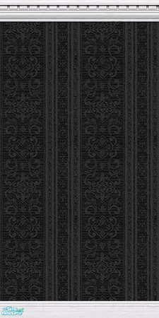 Sims 2 — Silken Elegance Walls - Black - 11 by elektra274 — 11 of 12 coordinated wallpapers. Matching floors are also