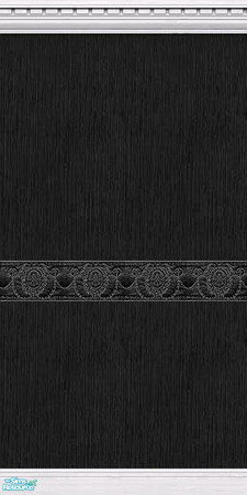 Sims 2 — Silken Elegance Walls - Black - 08 by elektra274 — 8 of 12 coordinated wallpapers. Matching floors are also