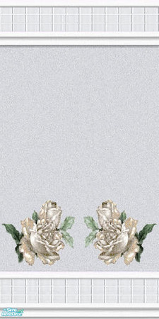 Sims 2 — Designer Vinyl Emeralds - Roses by Lorah — Emerald mermaid and dragon. Roses in crystal with a hint of gold. All