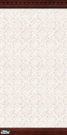 Sims 2 — Silken Elegance Walls - White - 03 by elektra274 — 3 of 12 coordinated wallpapers. Matching floors are also