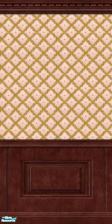 Sims 2 — Silken Elegance Walls - Peach - 05 by elektra274 — 5 of 11 coordinated wallpapers. Matching floors are also