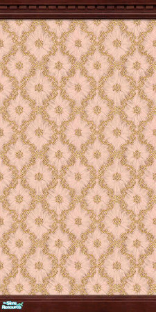 Sims 2 — Silken Elegance Walls - Peach - 03 by elektra274 — 3 of 11 coordinated wallpapers. Matching floors are also
