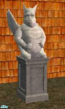 Sims 2 — Haunted Hollow - BS1-L'ilDevilStatue by NewSimSimGirl — A set created for the Haunted Hollow project in the