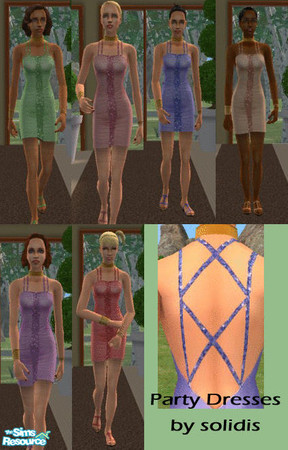 Sims 2 — Party dresses. by solidis — Dresses for those sims who likes to party. 