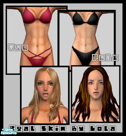 Sims 2 — Real Skin [Light Versions] by Lola — Realistic face, Enchanced Stomach & chest :]