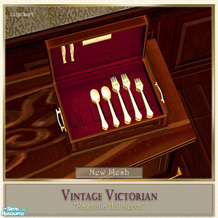 Sims 2 — Magnolia Hill Decor - Flatware & Case by Cashcraft — Hopefully, you have downloaded my Magnolia Hill Dining