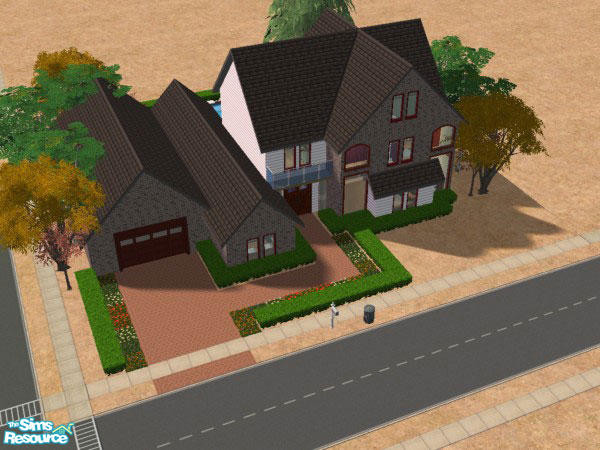 Sims 2 — Neo by Aibrean — This traditional house features a pool, plenty of bedrooms, and attached garage.