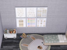 Sims 4 — Kids Wall Art by jessbtlrr — Wall art for kids room. 6 swatches. Cute & educational.