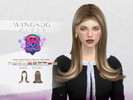 Sims 4 — WINGS-TF1215-Long hair with curls at the ends by wingssims — Colors:30