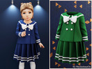 Sims 4 — Toddler - Sailor bow outfit by MysteriousOo — Classic sailor-style outfit with bow for toddlers