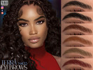 Sims 4 — Terra Eyebrows N435 by MagicHand — Natural brows in 13 colors - HQ Compatible.
