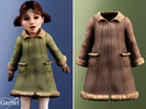 Sims 4 — Toddler - Warm faux fur trimmed winter coat by Garfiel — A cozy toddler winter coat featuring soft faux fur trim