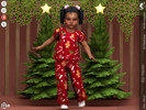 Sims 4 — Ely Pants- Toddler by KaTPurpura — Long trousers with ruffles and a Christmas print