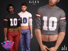 Sims 4 — 80's Things - GLEN top by ali1 — No. 10 Crop Top