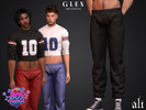 Sims 4 — 80's Things - GLEN sweatpants by ali1 — Sweatpants