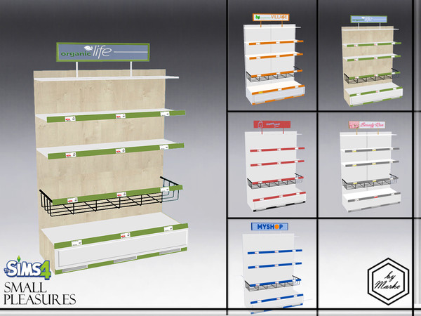 The Sims Resource | [MarkoTS4] Retail counter set (market) Rack 05