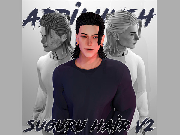 Sims 4 — [aprilhush] Geto Suguru Hair V2 by aprilhush — New mesh